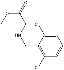 methyl 2-{[(2,6-dichlorophenyl)methyl]amino}acetate Struktur