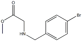 methyl 2-{[(4-bromophenyl)methyl]amino}acetate Struktur