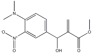 methyl 2-{[4-(dimethylamino)-3-nitrophenyl](hydroxy)methyl}prop-2-enoate Struktur