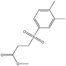 methyl 3-[(3,4-dimethylbenzene)sulfonyl]propanoate Struktur