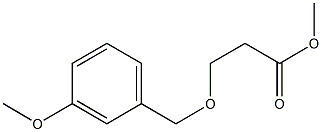 methyl 3-[(3-methoxyphenyl)methoxy]propanoate Struktur