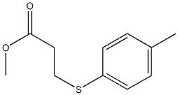 methyl 3-[(4-methylphenyl)sulfanyl]propanoate Struktur