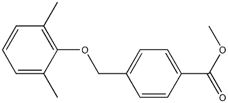 methyl 4-(2,6-dimethylphenoxymethyl)benzoate Struktur