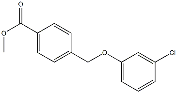 methyl 4-(3-chlorophenoxymethyl)benzoate Struktur