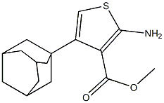 methyl 4-(adamantan-1-yl)-2-aminothiophene-3-carboxylate Struktur