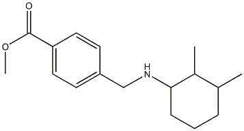 methyl 4-{[(2,3-dimethylcyclohexyl)amino]methyl}benzoate Struktur