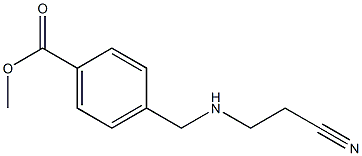 methyl 4-{[(2-cyanoethyl)amino]methyl}benzoate Struktur