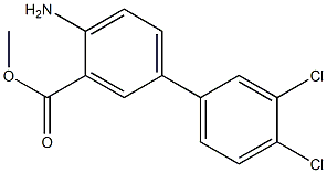 methyl 4-amino-3',4'-dichloro-1,1'-biphenyl-3-carboxylate Struktur