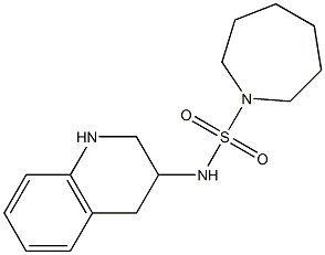 N-(1,2,3,4-tetrahydroquinolin-3-yl)azepane-1-sulfonamide Struktur