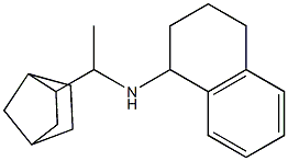 N-(1-{bicyclo[2.2.1]heptan-2-yl}ethyl)-1,2,3,4-tetrahydronaphthalen-1-amine Struktur