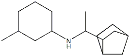 N-(1-{bicyclo[2.2.1]heptan-2-yl}ethyl)-3-methylcyclohexan-1-amine Struktur