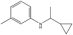 N-(1-cyclopropylethyl)-3-methylaniline Struktur