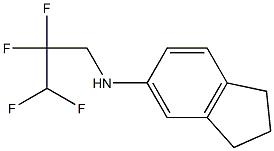 N-(2,2,3,3-tetrafluoropropyl)-2,3-dihydro-1H-inden-5-amine Struktur