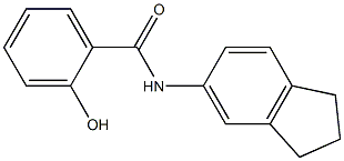 N-(2,3-dihydro-1H-inden-5-yl)-2-hydroxybenzamide Struktur