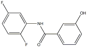 N-(2,5-difluorophenyl)-3-hydroxybenzamide Struktur