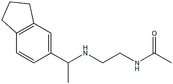 N-(2-{[1-(2,3-dihydro-1H-inden-5-yl)ethyl]amino}ethyl)acetamide Struktur