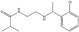 N-(2-{[1-(2-chlorophenyl)ethyl]amino}ethyl)-2-methylpropanamide Struktur