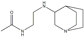 N-(2-{1-azabicyclo[2.2.2]octan-3-ylamino}ethyl)acetamide Struktur