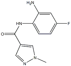 N-(2-amino-4-fluorophenyl)-1-methyl-1H-pyrazole-4-carboxamide Struktur