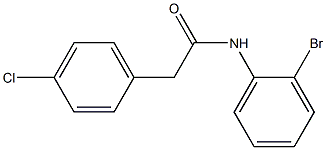 N-(2-bromophenyl)-2-(4-chlorophenyl)acetamide Struktur