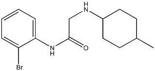 N-(2-bromophenyl)-2-[(4-methylcyclohexyl)amino]acetamide Struktur