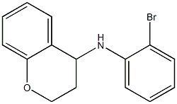 N-(2-bromophenyl)-3,4-dihydro-2H-1-benzopyran-4-amine Struktur