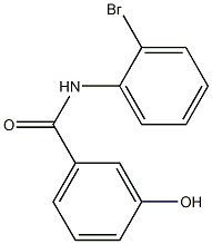 N-(2-bromophenyl)-3-hydroxybenzamide Struktur