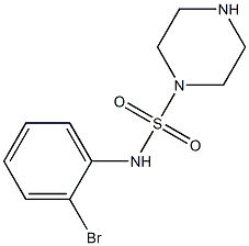 N-(2-bromophenyl)piperazine-1-sulfonamide Struktur