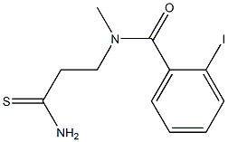 N-(2-carbamothioylethyl)-2-iodo-N-methylbenzamide Struktur