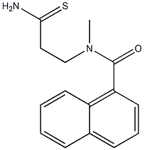 N-(2-carbamothioylethyl)-N-methylnaphthalene-1-carboxamide Struktur