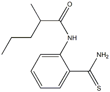 N-(2-carbamothioylphenyl)-2-methylpentanamide Struktur