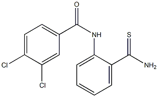 N-(2-carbamothioylphenyl)-3,4-dichlorobenzamide Struktur