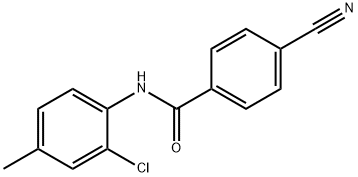 N-(2-chloro-4-methylphenyl)-4-cyanobenzamide Struktur