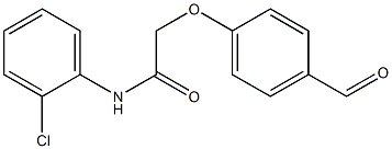 N-(2-chlorophenyl)-2-(4-formylphenoxy)acetamide Struktur