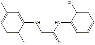 N-(2-chlorophenyl)-2-[(2,5-dimethylphenyl)amino]acetamide Struktur