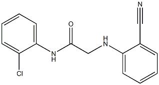 N-(2-chlorophenyl)-2-[(2-cyanophenyl)amino]acetamide Struktur