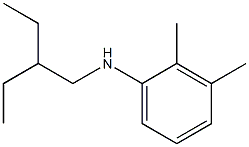 N-(2-ethylbutyl)-2,3-dimethylaniline Struktur