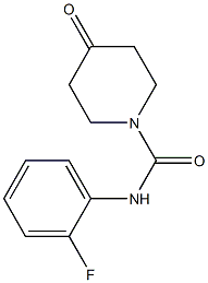 N-(2-fluorophenyl)-4-oxopiperidine-1-carboxamide Struktur