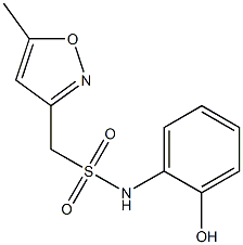 N-(2-hydroxyphenyl)-1-(5-methyl-1,2-oxazol-3-yl)methanesulfonamide Struktur