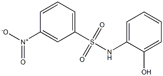 N-(2-hydroxyphenyl)-3-nitrobenzene-1-sulfonamide Struktur