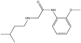 N-(2-methoxyphenyl)-2-[(3-methylbutyl)amino]acetamide Struktur