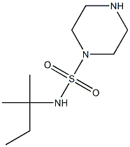 N-(2-methylbutan-2-yl)piperazine-1-sulfonamide Struktur