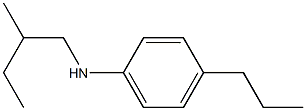 N-(2-methylbutyl)-4-propylaniline Struktur