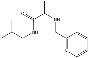 N-(2-methylpropyl)-2-[(pyridin-2-ylmethyl)amino]propanamide Struktur