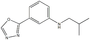 N-(2-methylpropyl)-3-(1,3,4-oxadiazol-2-yl)aniline Struktur