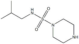 N-(2-methylpropyl)piperazine-1-sulfonamide Struktur