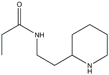 N-(2-piperidin-2-ylethyl)propanamide Struktur