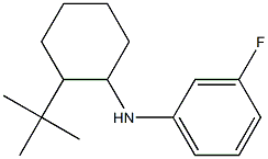 N-(2-tert-butylcyclohexyl)-3-fluoroaniline Struktur