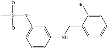 N-(3-{[(2-bromophenyl)methyl]amino}phenyl)methanesulfonamide Struktur