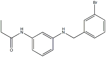 N-(3-{[(3-bromophenyl)methyl]amino}phenyl)propanamide Struktur